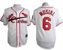 St Louis Cardinals #6 Stan Musial White Cooperstown Throwback Stitched MLB Jersey St Louis Cardinals #6 Stan Musial White Cooperstown Throwback Stitched MLB Jersey
