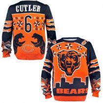 Nike Chicago Bears -6 Jay Cutler Orange Navy Blue Ugly Sweater Nike Chicago Bears -6 Jay Cutler Orange Navy Blue Ugly Sweater