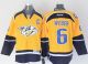 Nashville Predators -6 Shea Weber Yellow Stitched NHL Jersey
