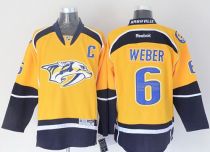 Nashville Predators -6 Shea Weber Yellow Stitched NHL Jersey Nashville Predators -6 Shea Weber Yellow Stitched NHL Jersey