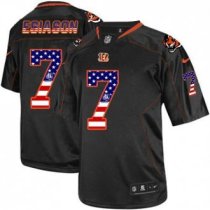 Nike Cincinnati Bengals -7 Boomer Esiason Black Stitched NFL Elite USA Flag Fashion Jersey Nike Cincinnati Bengals -7 Boomer Esiason Black Stitched NFL Elite USA Flag Fashion Jersey