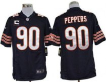 Nike Bears -90 Julius Peppers Navy Blue Team Color With C Patch Stitched NFL Game Jersey Nike Bears -90 Julius Peppers Navy Blue Team Color With C Patch Stitched NFL Game Jersey