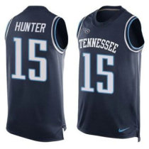 Nike Tennessee Titans -15 Justin Hunter Navy Blue Alternate Stitched NFL Limited Tank Top Jersey Nike Tennessee Titans -15 Justin Hunter Navy Blue Alternate Stitched NFL Limited Tank Top Jersey