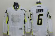 Nashville Predators -6 Shea Weber White 2015 All Star Stitched NHL Jersey