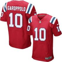 Nike New England Patriots -10 Jimmy Garoppolo Red Alternate Mens Stitched NFL Elite Jersey