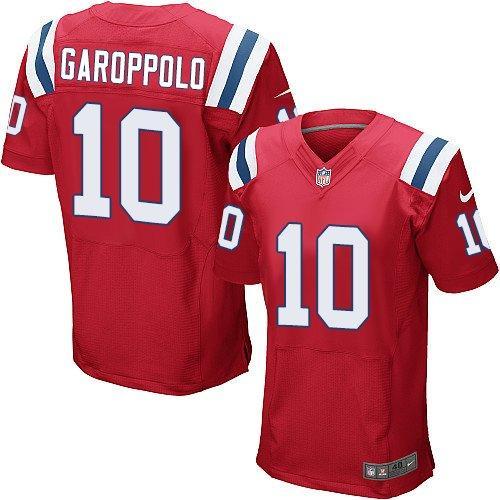 Nike New England Patriots -10 Jimmy Garoppolo Red Alternate Mens Stitched NFL Elite Jersey