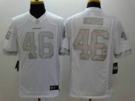 Nike Washington Redskins -46 Alfred Morris White NFL Limited Platinum Jersey