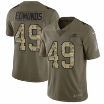 Nike Bills -49 Tremaine Edmunds Olive Camo Stitched NFL Limited 2017 Salute To Service Jersey Nike Bills -49 Tremaine Edmunds Olive Camo Stitched NFL Limited 2017 Salute To Service Jersey
