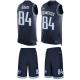 Nike Titans -84 Corey Davis Navy Blue Alternate Stitched NFL Limited Tank Top Suit Jersey