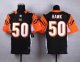 Nike Cincinnati Bengals -50 A J  Hawk Black Team Color Stitched NFL Elite Jersey