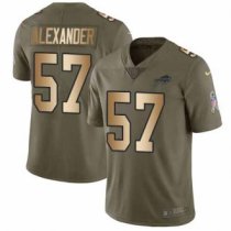 Nike Bills -57 Lorenzo Alexander Olive Gold Stitched NFL Limited 2017 Salute To Service Jersey Nike Bills -57 Lorenzo Alexander Olive Gold Stitched NFL Limited 2017 Salute To Service Jersey