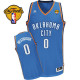Oklahoma City Thunder -0 Russell Westbrook Blue Finals Patch Stitched NBA Jersey