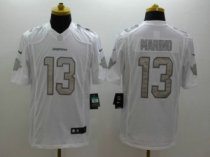 Nike Dolphins -13 Dan Marino White NFL Limited Platinum Jersey Nike Dolphins -13 Dan Marino White NFL Limited Platinum Jersey