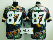 Nike Green Bay Packers #56 Julius Peppers Team Color NFL Elite Fanatical Version Autographed Jersey