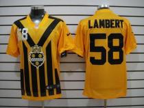 Nike Pittsburgh Steelers #58 Jack Lambert Gold 1933s Throwback Men's Embroidered NFL Elite Jersey Nike Pittsburgh Steelers #58 Jack Lambert Gold 1933s Throwback Men's Embroidered NFL Elite Jersey