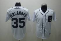 Detroit Tigers #35 Justin Verlander Stitched White MLB Jersey Detroit Tigers #35 Justin Verlander Stitched White MLB Jersey
