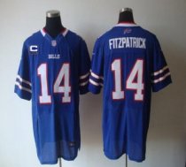 Nike Bills -14 Ryan Fitzpatrick Royal Blue Team Color With C Patch Stitched NFL Elite Jersey
