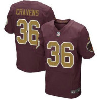 Nike Redskins -36 Su a Cravens Burgundy Red Alternate Stitched NFL 80TH Throwback Elite Jersey