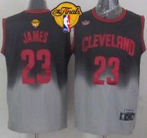 Cleveland Cavaliers -23 LeBron James Black Grey Fadeaway Fashion The Finals Patch Stitched NBA Jerse Cleveland Cavaliers -23 LeBron James Black Grey Fadeaway Fashion The Finals Patch Stitched NBA Jerse