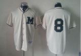 Milwaukee Brewers -8 Ryan Braun Cream 1913 Turn Back The Clock Stitched MLB Jersey