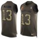 Nike Browns -13 Josh McCown Green Stitched NFL Limited Salute To Service Tank Top Jersey