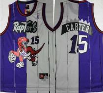 Toronto Raptors -15 Vince Carter Purple White Split Fashion Stitched NBA Jersey Toronto Raptors -15 Vince Carter Purple White Split Fashion Stitched NBA Jersey