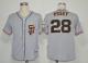 San Francisco Giants #28 Buster Posey Grey Cool Base 2012 Road 2 Stitched MLB Jersey