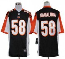 Nike Bengals -58 Rey Maualuga Black Team Color Stitched NFL Game Jersey Nike Bengals -58 Rey Maualuga Black Team Color Stitched NFL Game Jersey