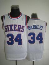 Philadelphia 76ers -34 Charles Barkley White Throwback Stitched NBA Jersey Philadelphia 76ers -34 Charles Barkley White Throwback Stitched NBA Jersey