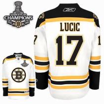 Boston Bruins 2011 Stanley Cup Champions Patch -17 Milan Lucic White Stitched NHL Jersey Boston Bruins 2011 Stanley Cup Champions Patch -17 Milan Lucic White Stitched NHL Jersey