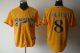 Milwaukee Brewers -8 Ryan Braun Yellow Cerveceros Cool Base Stitched MLB Jersey