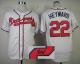 Atlanta Braves #22 Jason Heyward White Cool Base Autographed Stitched MLB Jersey