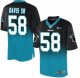 Nike Carolina Panthers -58 Thomas Davis Sr BlackBlue Stitched NFL Elite Fadeaway Fashion Jersey