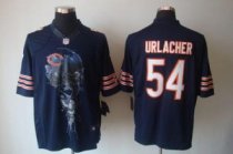 Nike Bears -54 Brian Urlacher Navy Blue Team Color Stitched NFL Helmet Tri-Blend Limited Jersey Nike Bears -54 Brian Urlacher Navy Blue Team Color Stitched NFL Helmet Tri-Blend Limited Jersey