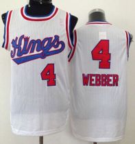 Sacramento Kings -4 Chris Webber White New Throwback Stitched NBA Jersey Sacramento Kings -4 Chris Webber White New Throwback Stitched NBA Jersey