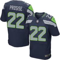 Nike Seahawks -22 CJ Prosise Steel Blue Team Color Stitched NFL Elite Jersey