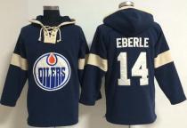 Edmonton Oilers -14 Jordan Eberle Dark Blue Pullover NHL Hoodie Edmonton Oilers -14 Jordan Eberle Dark Blue Pullover NHL Hoodie