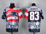 Nike Patriots -83 Martellus Bennett Navy Blue Stitched NFL Elite Noble Fashion Jersey
