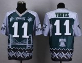 Nike Philadelphia Eagles -11 Carson Wentz Midnight Green Stitched NFL Elite Noble Fashion Jersey
