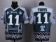 Nike Philadelphia Eagles -11 Carson Wentz Midnight Green Stitched NFL Elite Noble Fashion Jersey