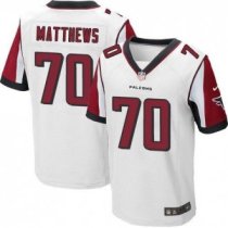 Nike Atlanta Falcons 70 Jake Matthews White Stitched NFL Elite Jersey Nike Atlanta Falcons 70 Jake Matthews White Stitched NFL Elite Jersey