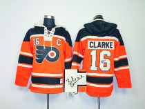Autographed Philadelphia Flyers -16 Bobby Clarke Orange Sawyer Hooded Sweatshirt Stitched NHL Jersey Autographed Philadelphia Flyers -16 Bobby Clarke Orange Sawyer Hooded Sweatshirt Stitched NHL Jersey