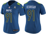 WOMEN'S NFC 2017 PRO BOWL WASHINGTON REDSKINS #91 RYAN KERRIGAN BLUE GAME JERSEY
