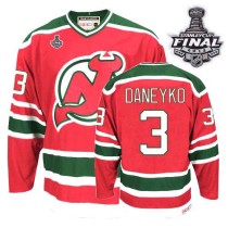 New Jersey Devils -3 Ken Daneyko 2012 Stanley Cup Finals Red Green CCM Team Classic Stitched NHL Jer New Jersey Devils -3 Ken Daneyko 2012 Stanley Cup Finals Red Green CCM Team Classic Stitched NHL Jer
