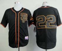 San Francisco Giants #22 Jake Peavy Black Alternate Cool Base Stitched MLB Jersey