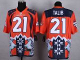 Nike Denver Broncos #21 Aqib Talib Orange Men's Stitched NFL Elite Noble Fashion Jersey