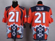 Nike Denver Broncos #21 Aqib Talib Orange Men's Stitched NFL Elite Noble Fashion Jersey