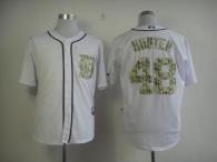 Detroit Tigers -48 Torii Hunter White USMC Cool Base Stitched MLB Jersey