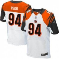 Cincinnati Bengals -94 Domata Peko White NFL Elite Jersey