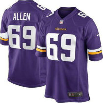 Nike Vikings -69 Jared Allen Purple Team Color Stitched NFL Game Jersey Nike Vikings -69 Jared Allen Purple Team Color Stitched NFL Game Jersey